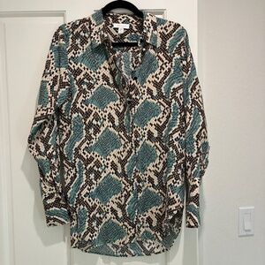 Green snakeskin shirt